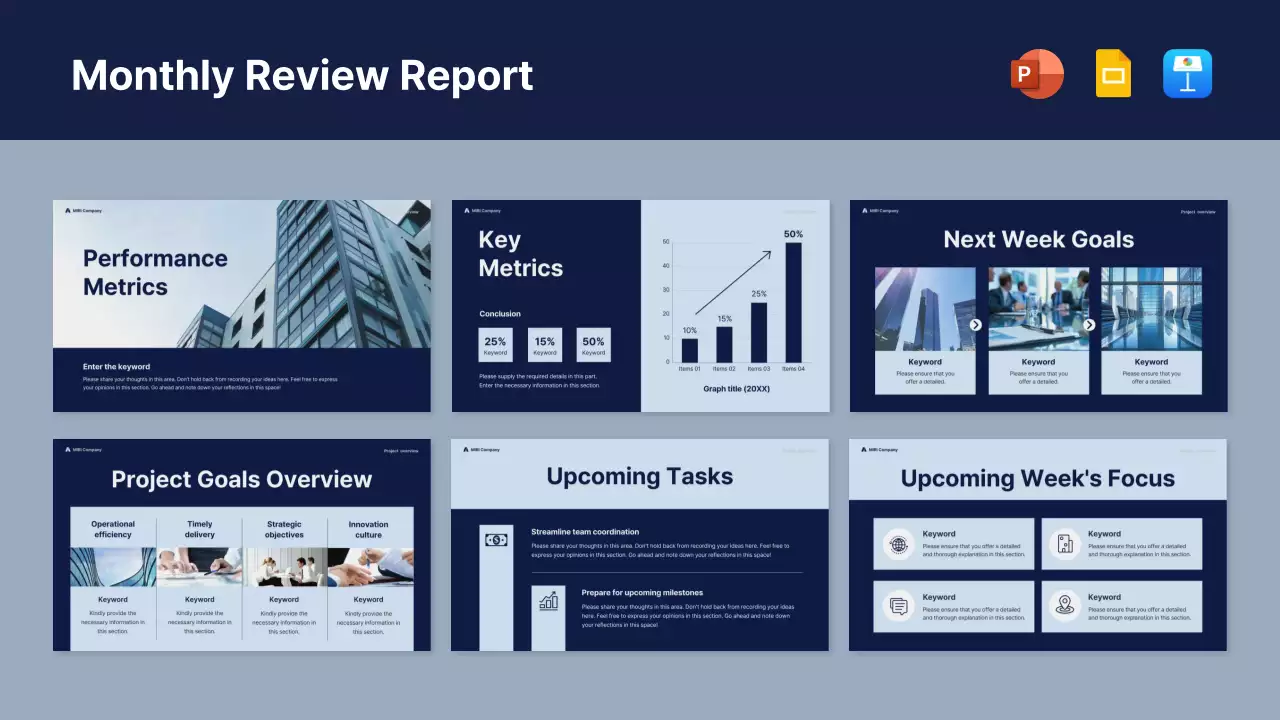 Blue Modern Report Document Presentation