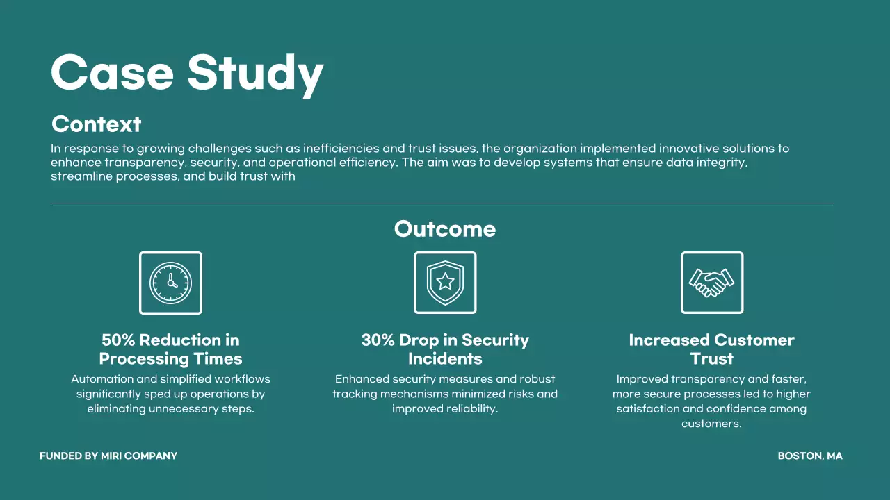 Presentasi Pengumuman Konferensi Orange Modern