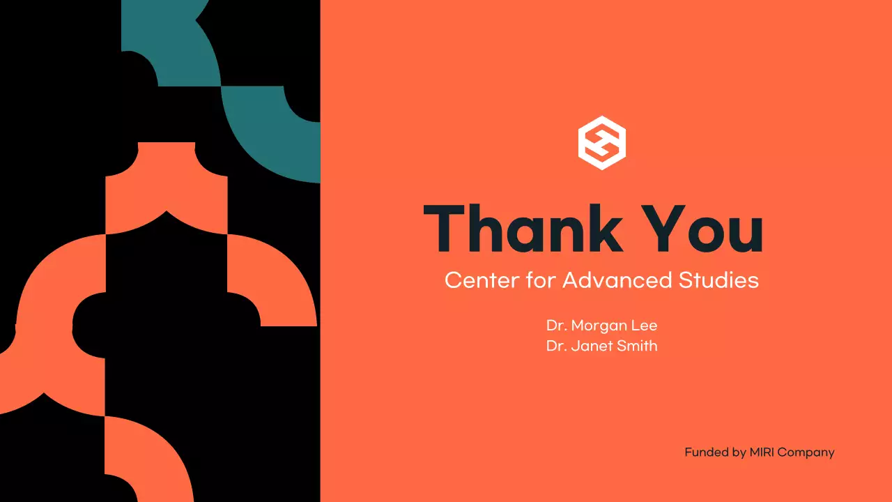 Presentasi Pengumuman Konferensi Orange Modern