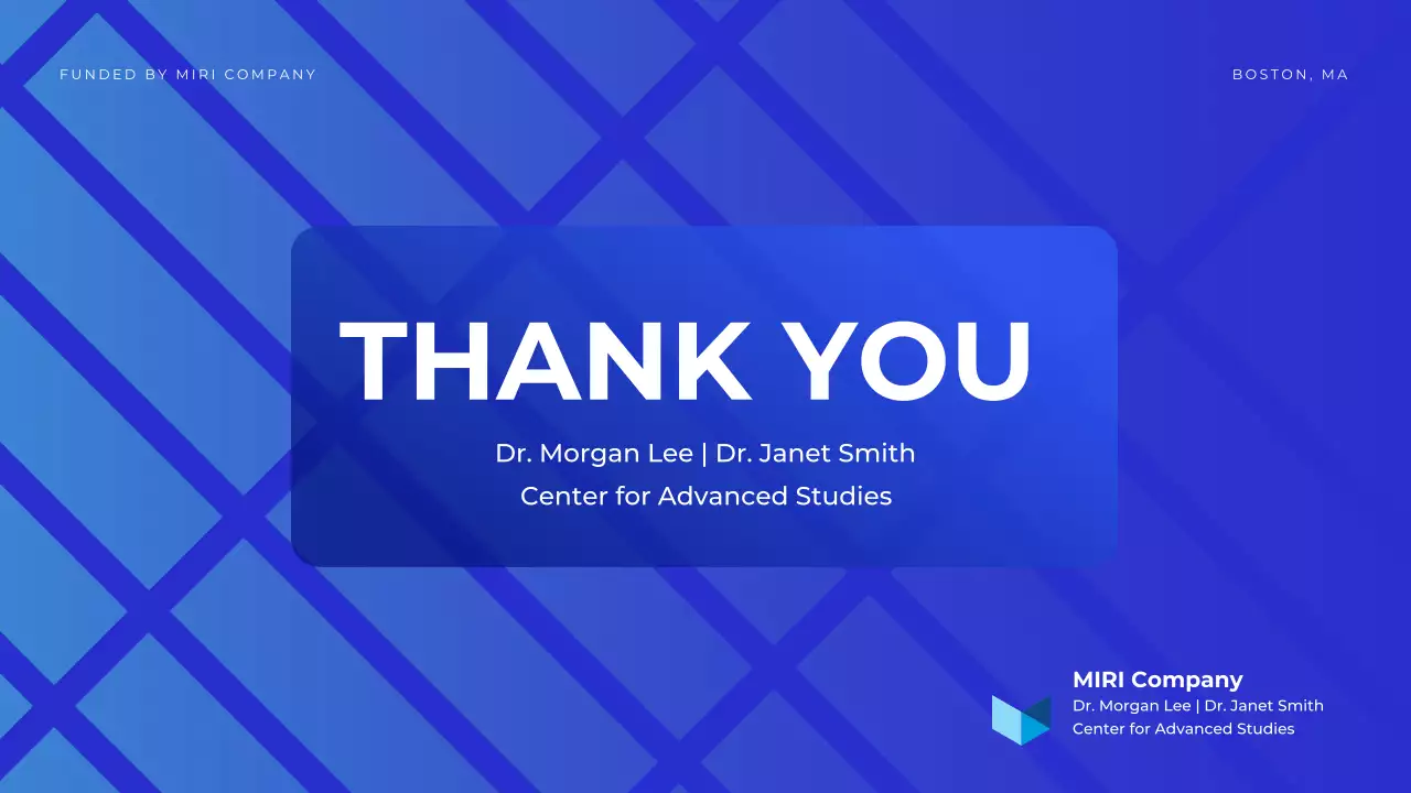 Blue Modern Conference Announcement Presentation