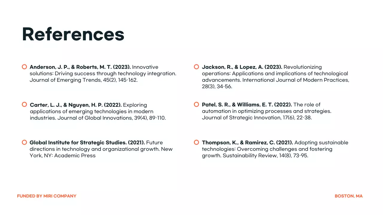 Presentasi Pengumuman Konferensi Orange Modern