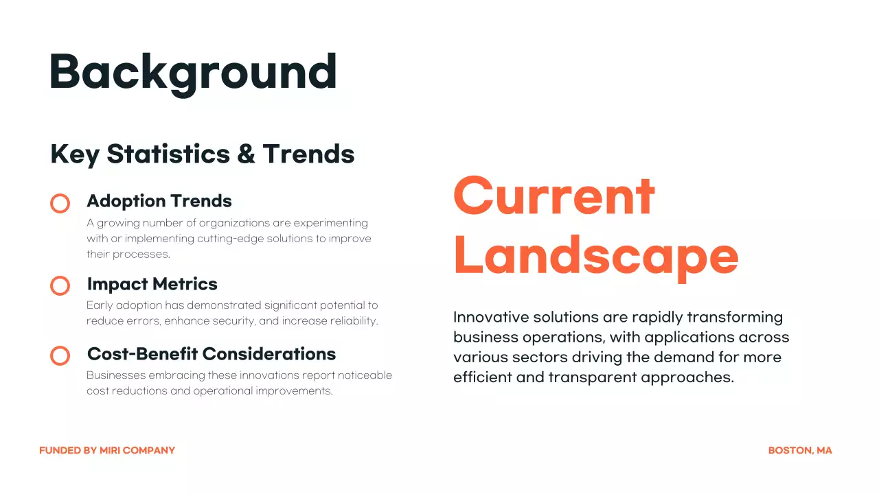 Presentasi Pengumuman Konferensi Orange Modern