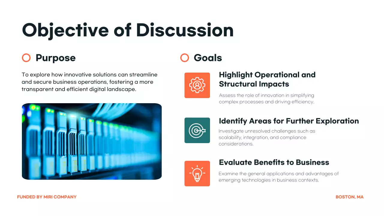 Presentasi Pengumuman Konferensi Orange Modern