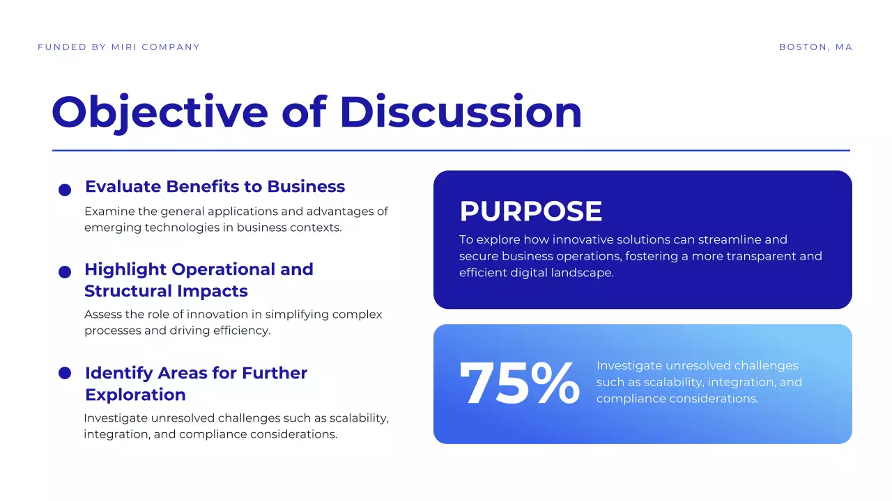 Blue Modern Conference Announcement Presentation