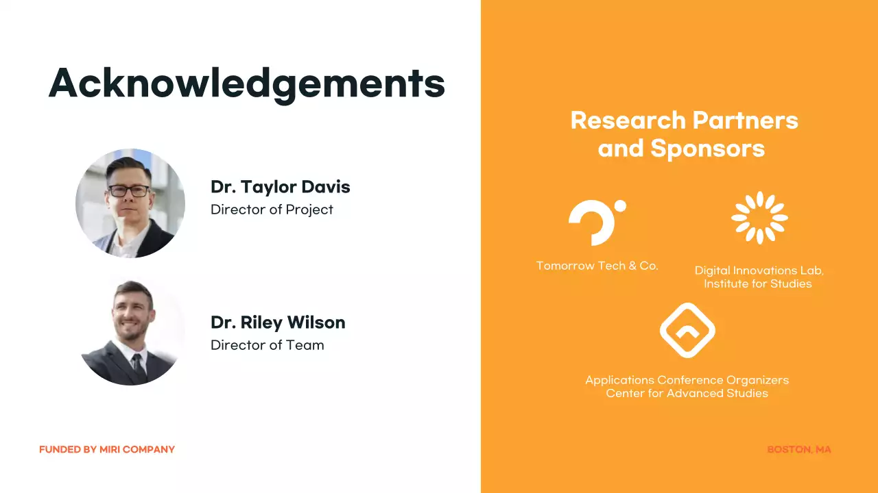 Presentasi Pengumuman Konferensi Orange Modern