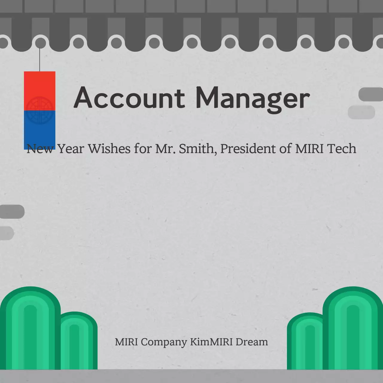 Convite azul tradicional de saudações de ano novo Instagram Carousel