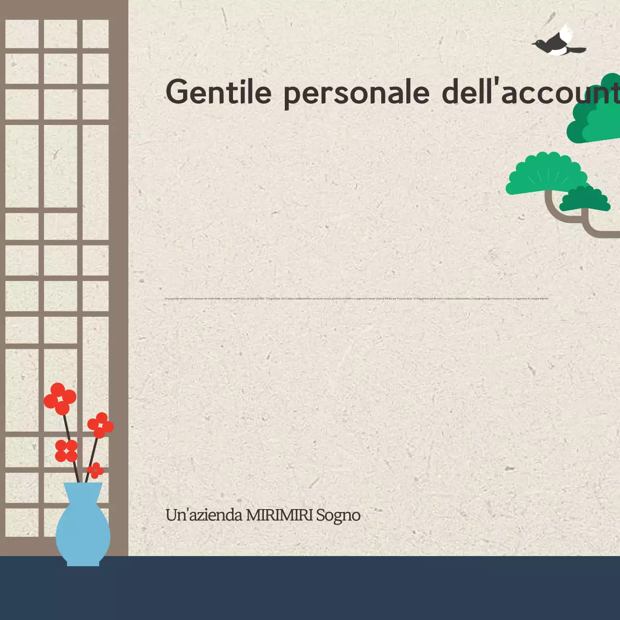 Pianificazione di un saluto tradizionale grigio per il nuovo anno