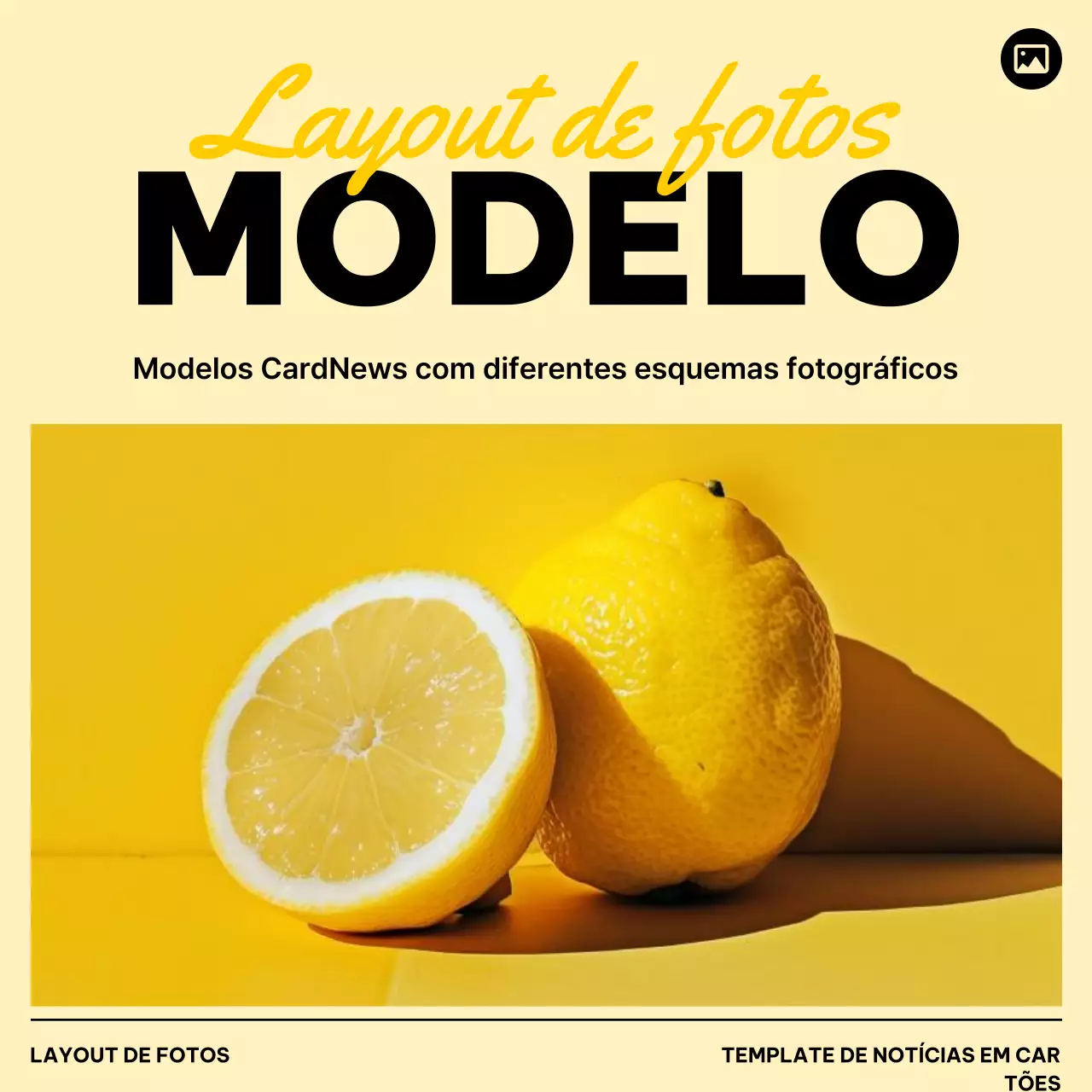Promover o modelo moderno amarelo