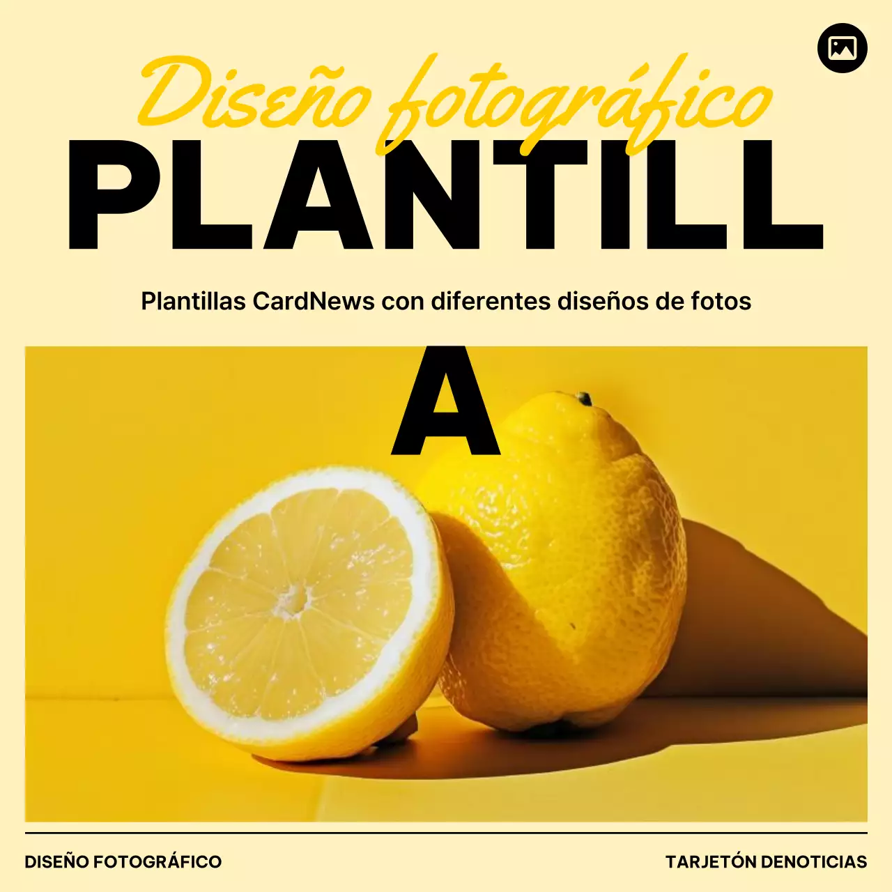 Promocionar la plantilla moderna amarilla