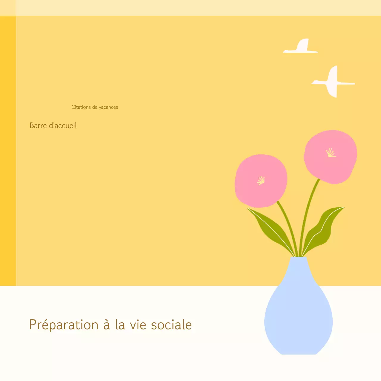 Yellow Simple Holiday Greetings