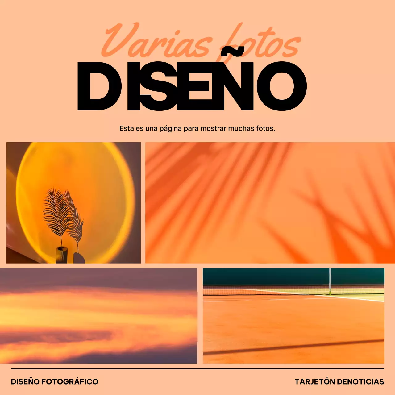 Promocionar la plantilla moderna amarilla