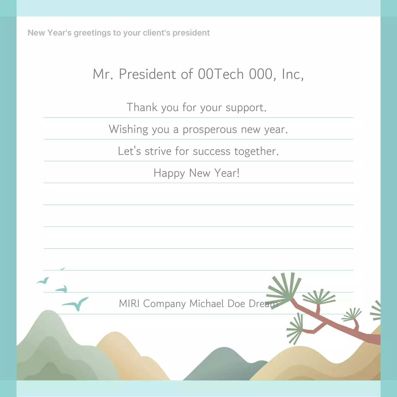 Yellow Simple Holiday Greetings Card Instagram Carousel