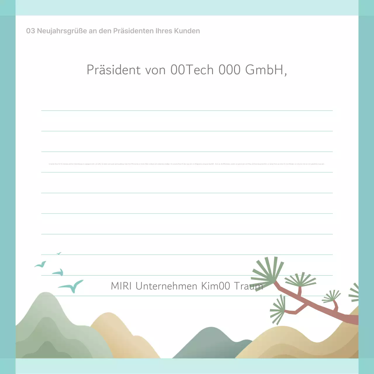 Gelbe einfache Urlaubsgrüße