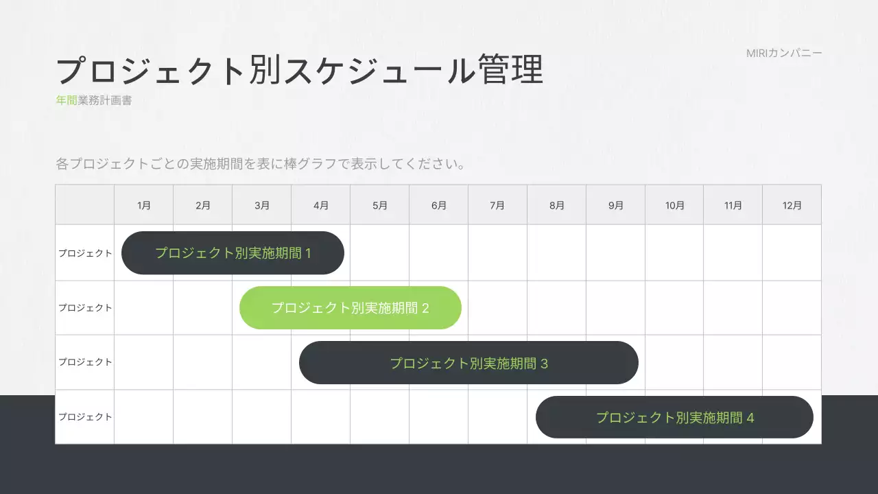 グレー モダン ビジネス 企画書 プレゼンテーション