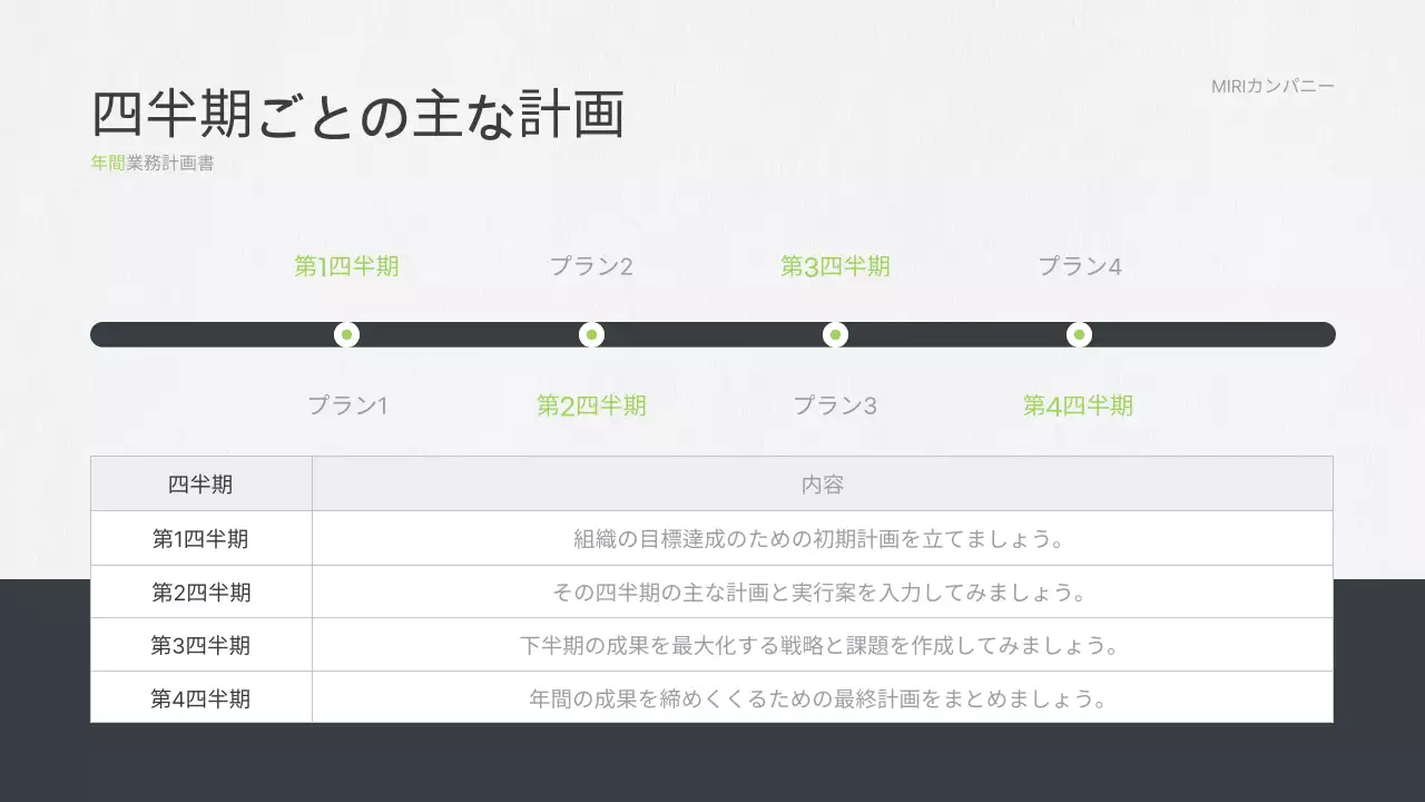 グレー モダン ビジネス 企画書 プレゼンテーション