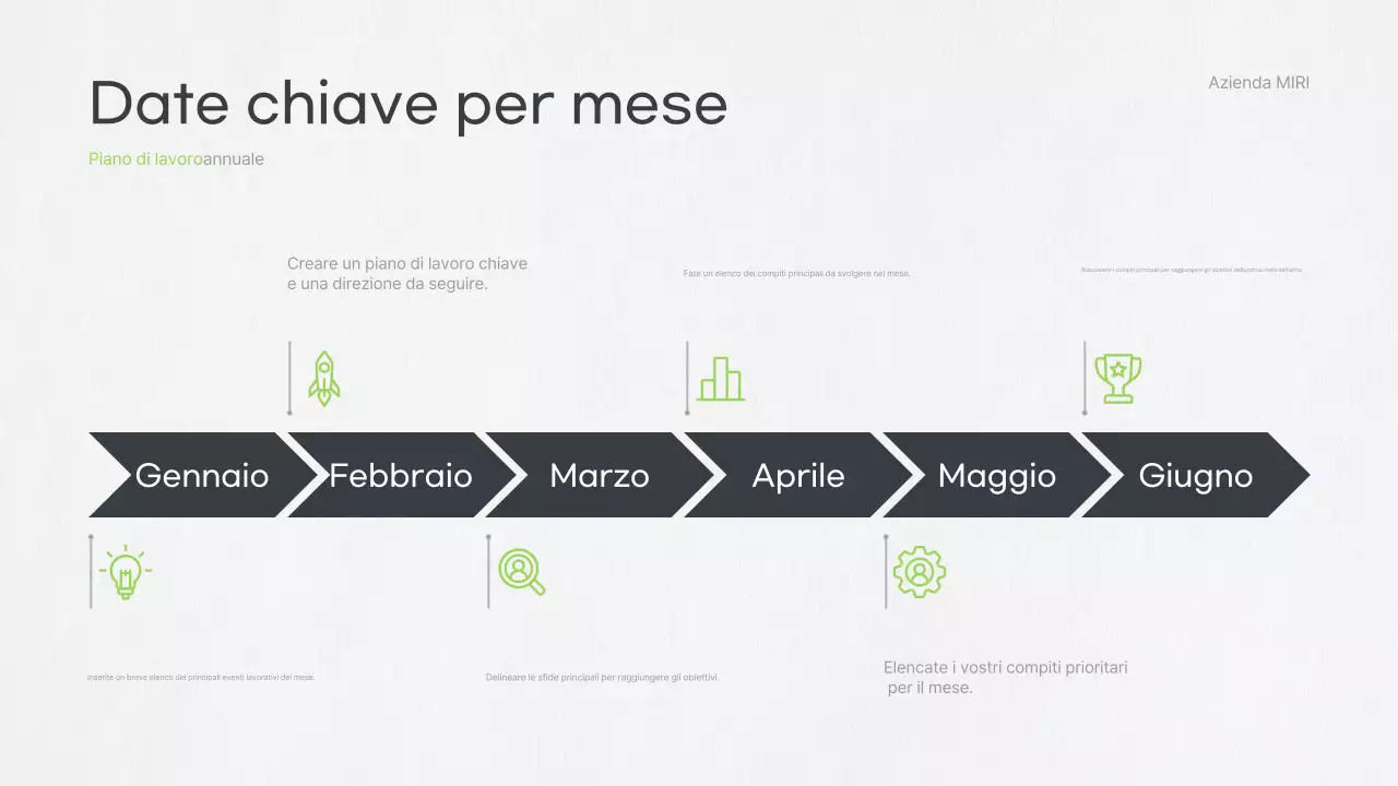 Piano aziendale Grey Clean