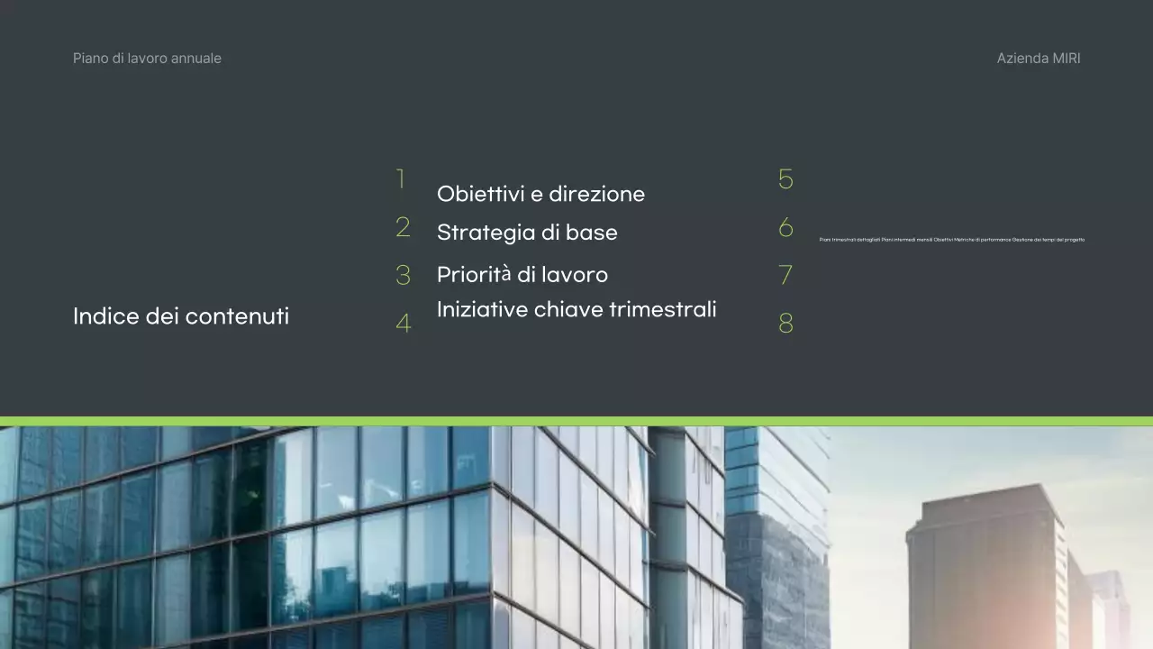 Piano aziendale Grey Clean