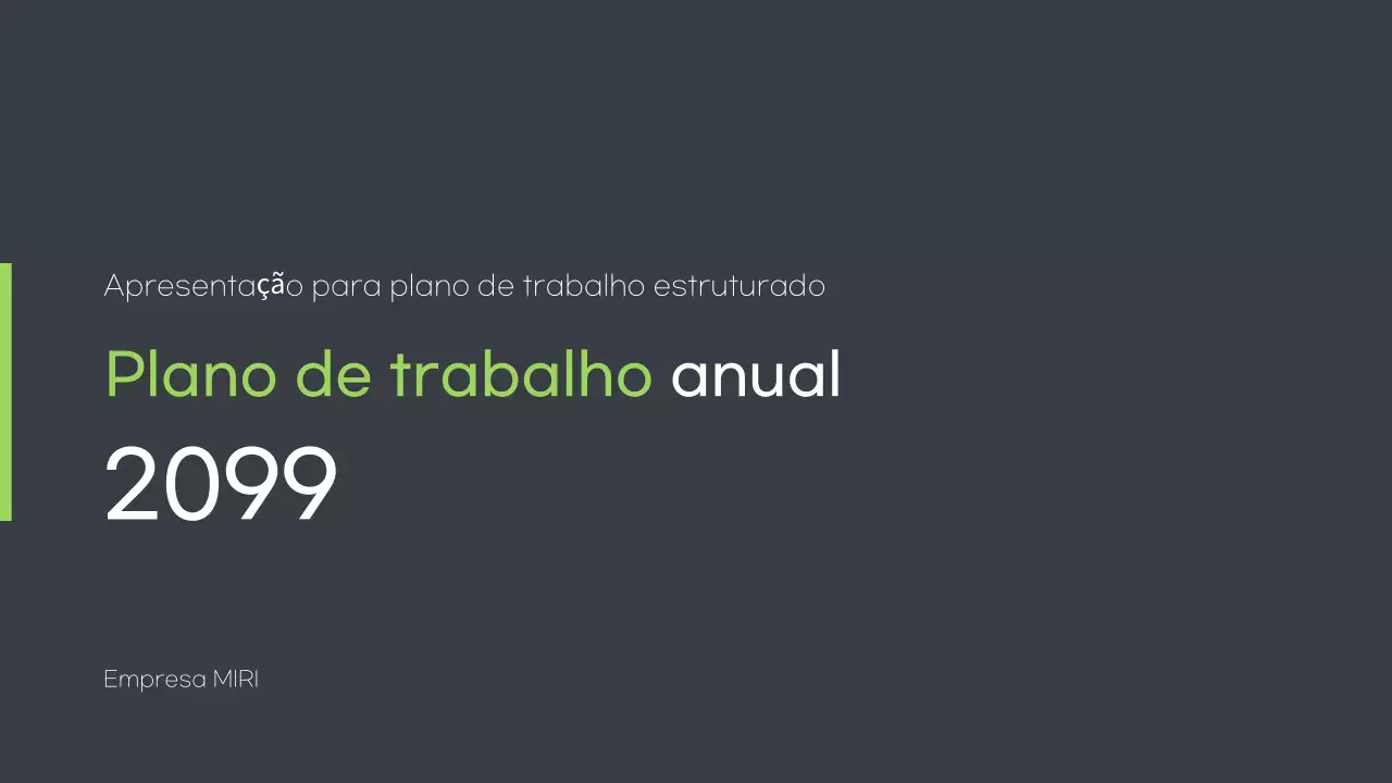 Plano de actividades da Grey Clean