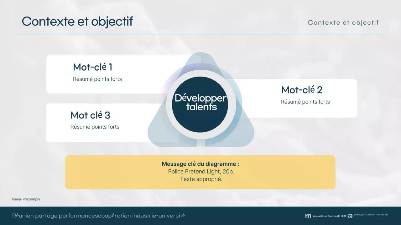 Conférence de collaboration moderne bleu clair