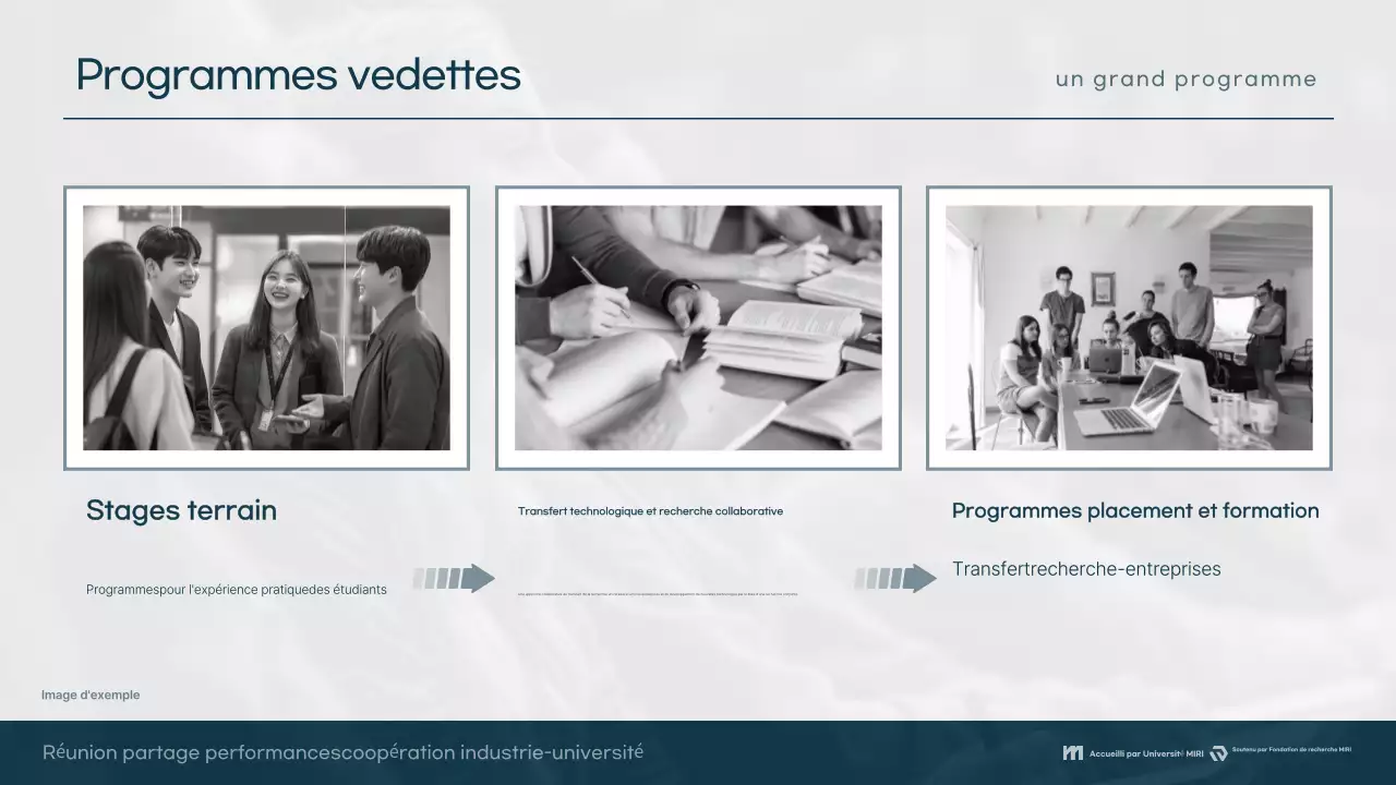 Conférence de collaboration moderne bleu clair