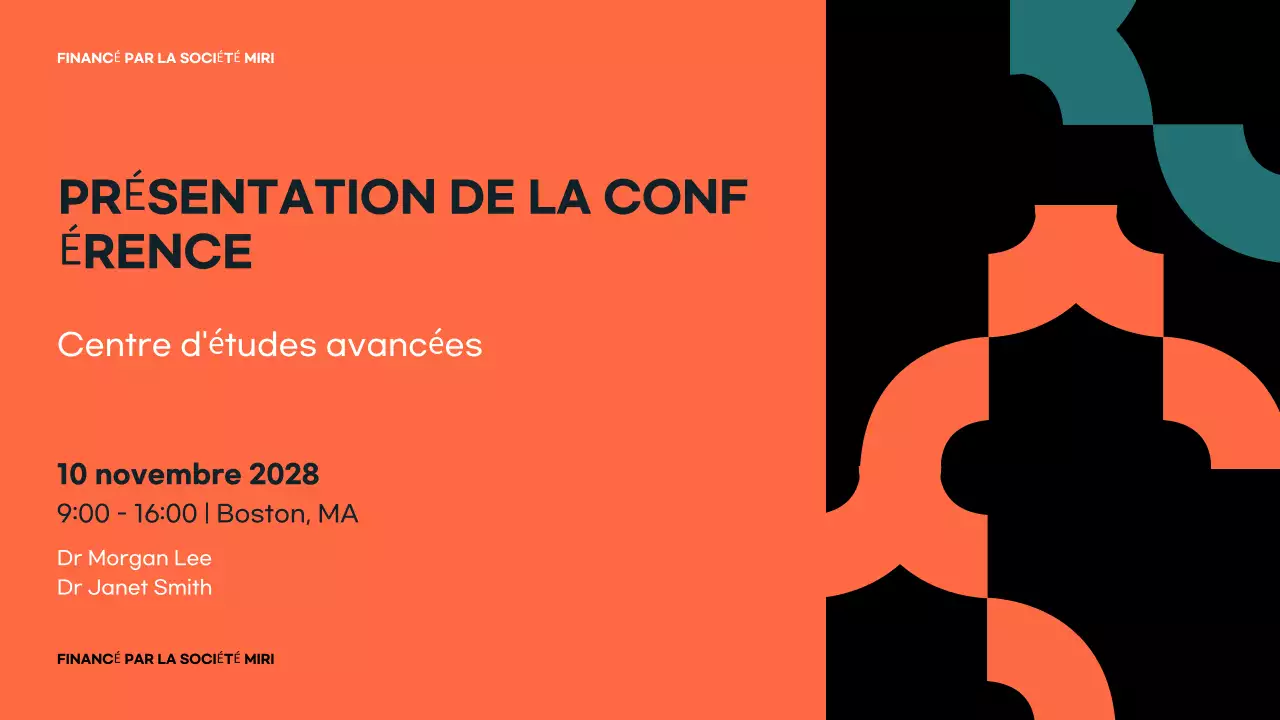 annonce de la conférence orange modern
