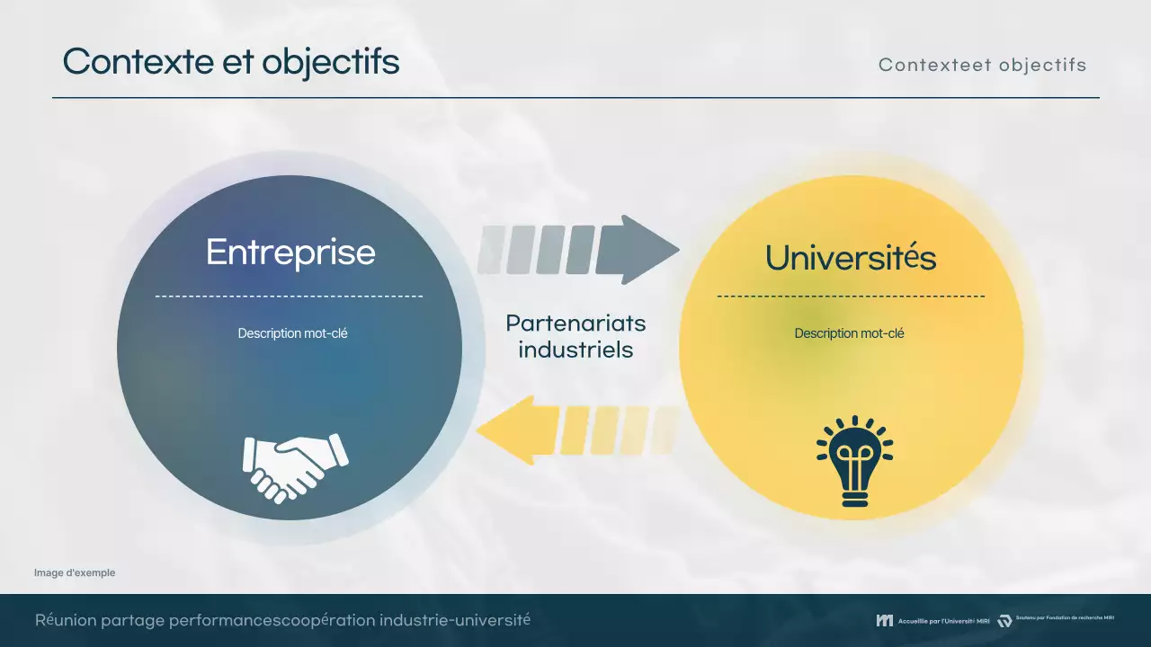 Conférence de collaboration moderne bleu clair