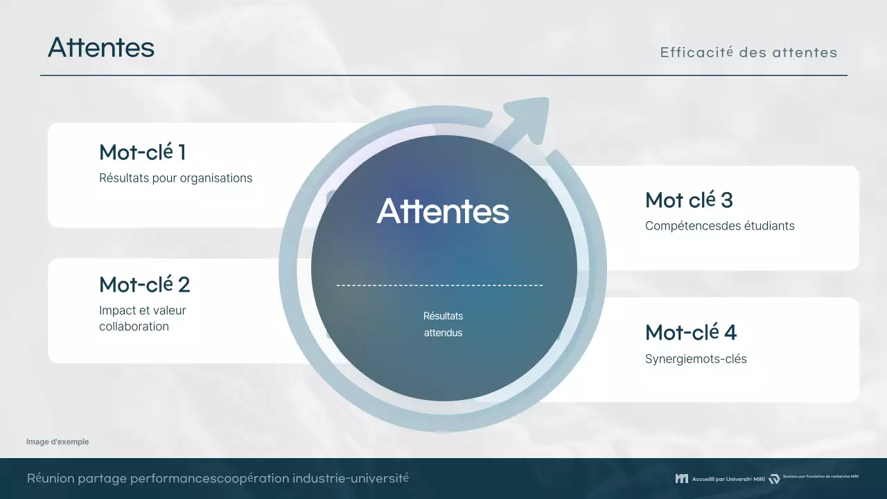 Conférence de collaboration moderne bleu clair