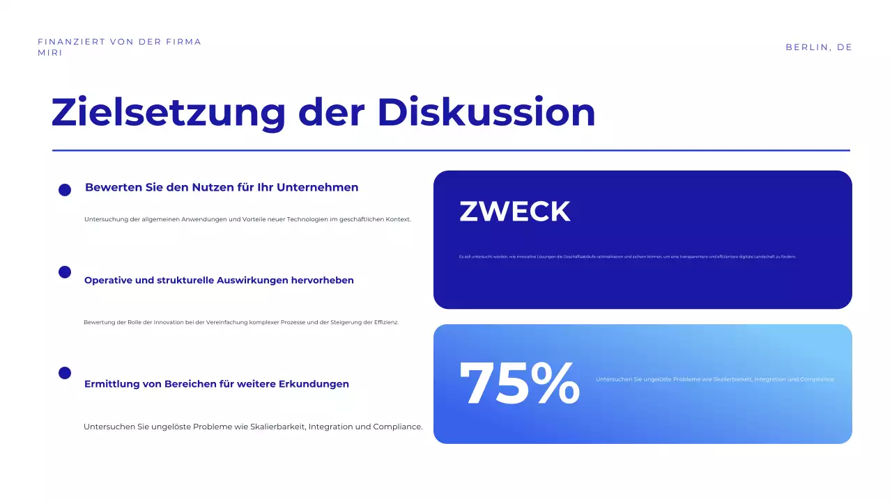 blaue geometrische konferenz ankündigung