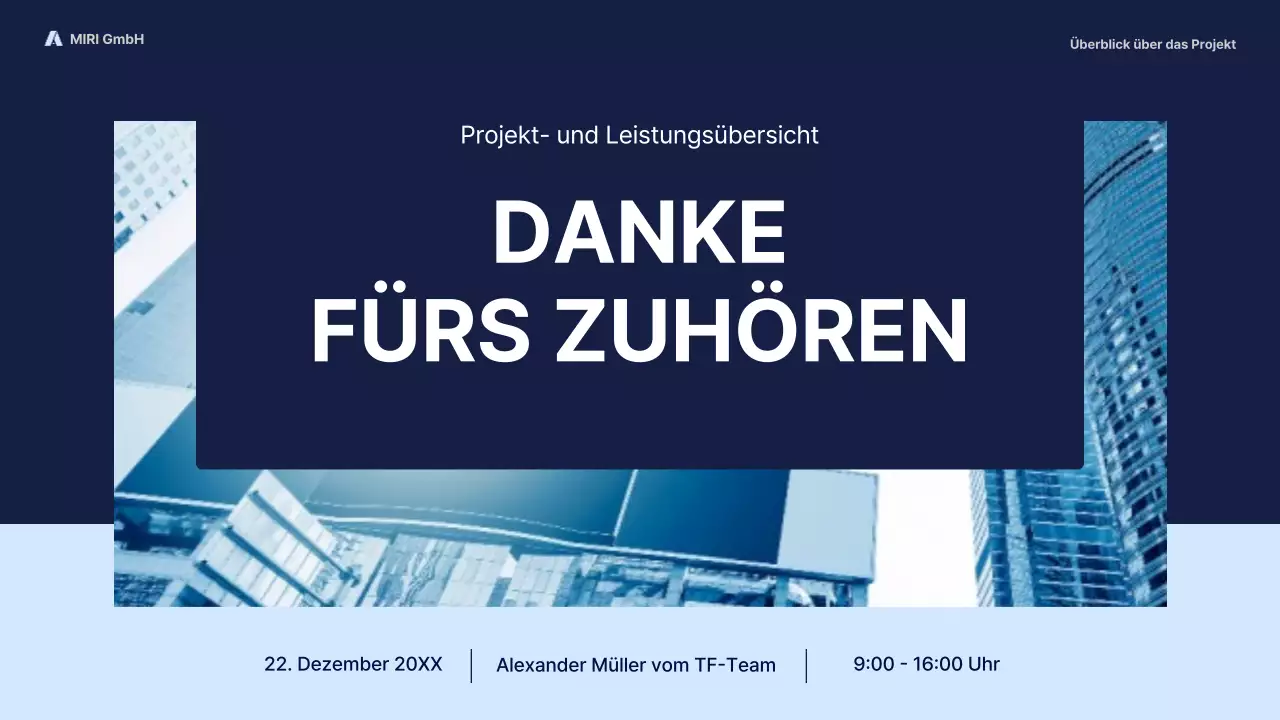 navy modern business report pitch