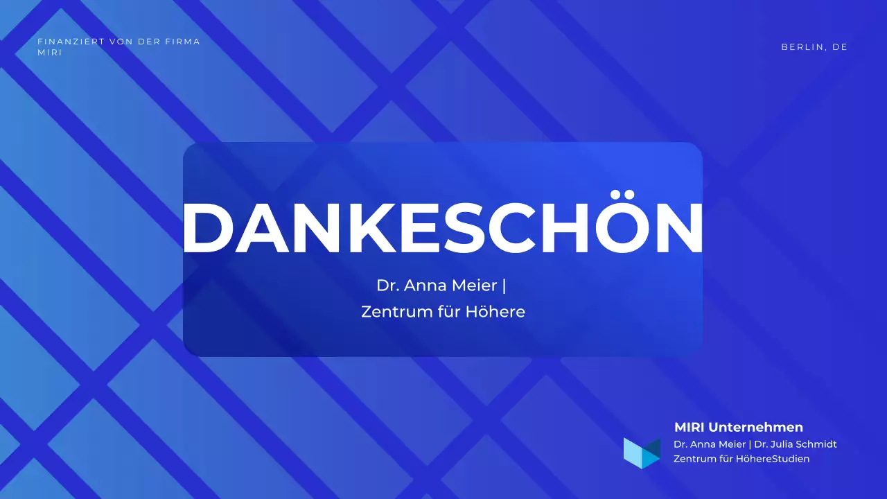 blaue geometrische konferenz ankündigung