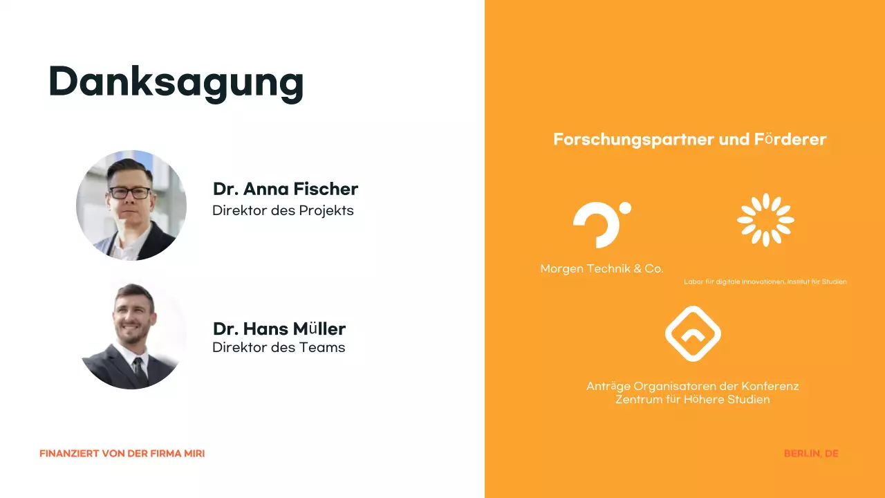 orange modern Konferenzankündigung