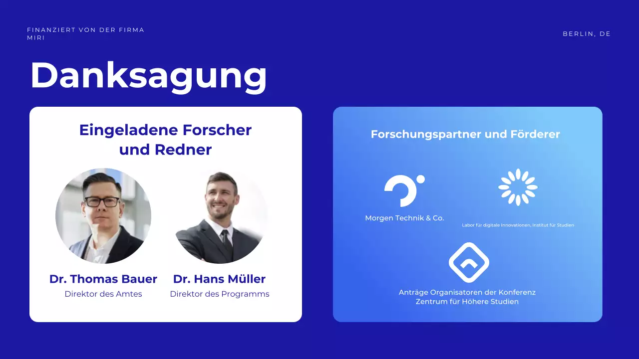 blaue geometrische konferenz ankündigung