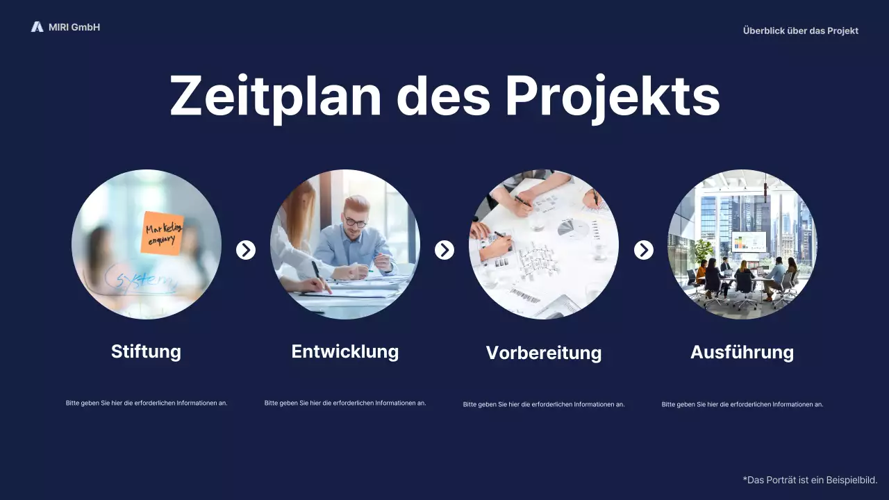 navy modern business report pitch