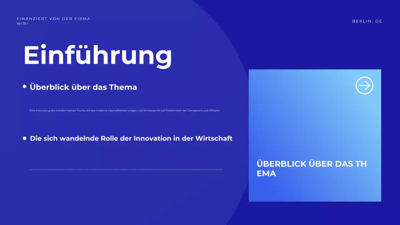 blaue geometrische konferenz ankündigung
