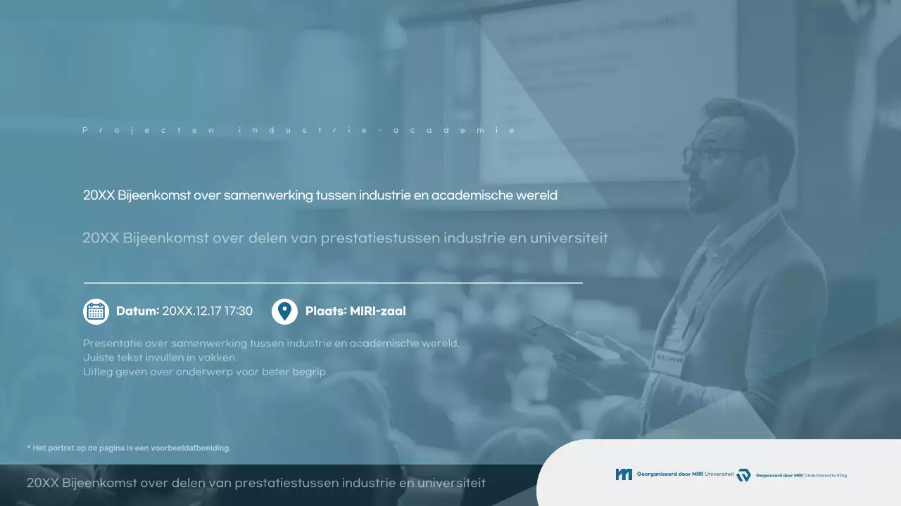 Lichtblauwe moderne samenwerkingsconferentie