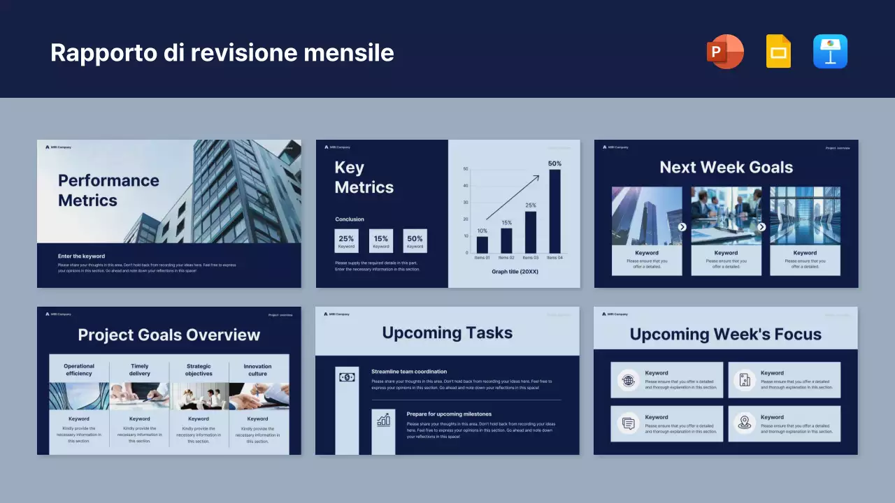 Marina Militare moderno rapporto d'affari pitch