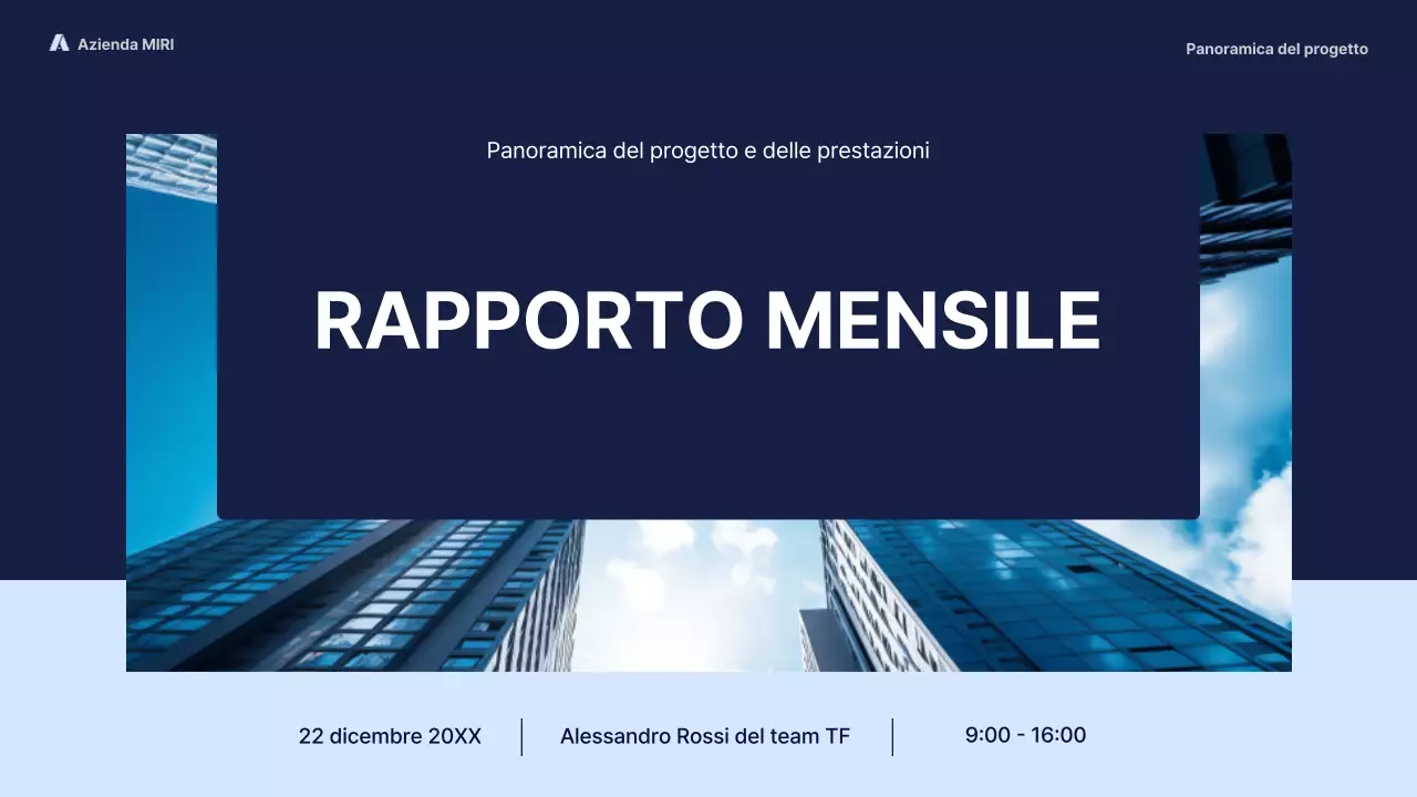 Marina Militare moderno rapporto d'affari pitch