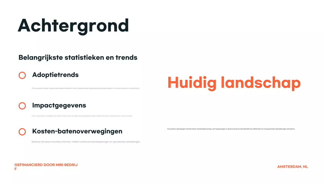 aankondiging oranje moderne conferentie