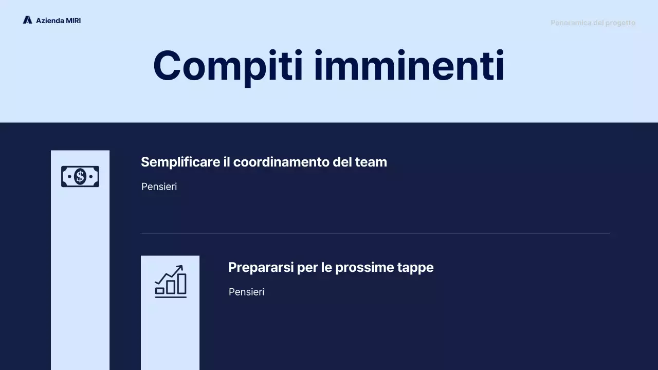 Marina Militare moderno rapporto d'affari pitch