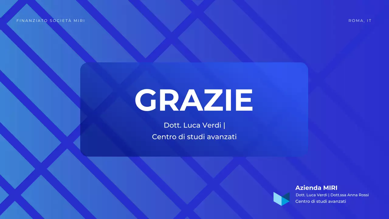 annuncio della conferenza geometrica blu