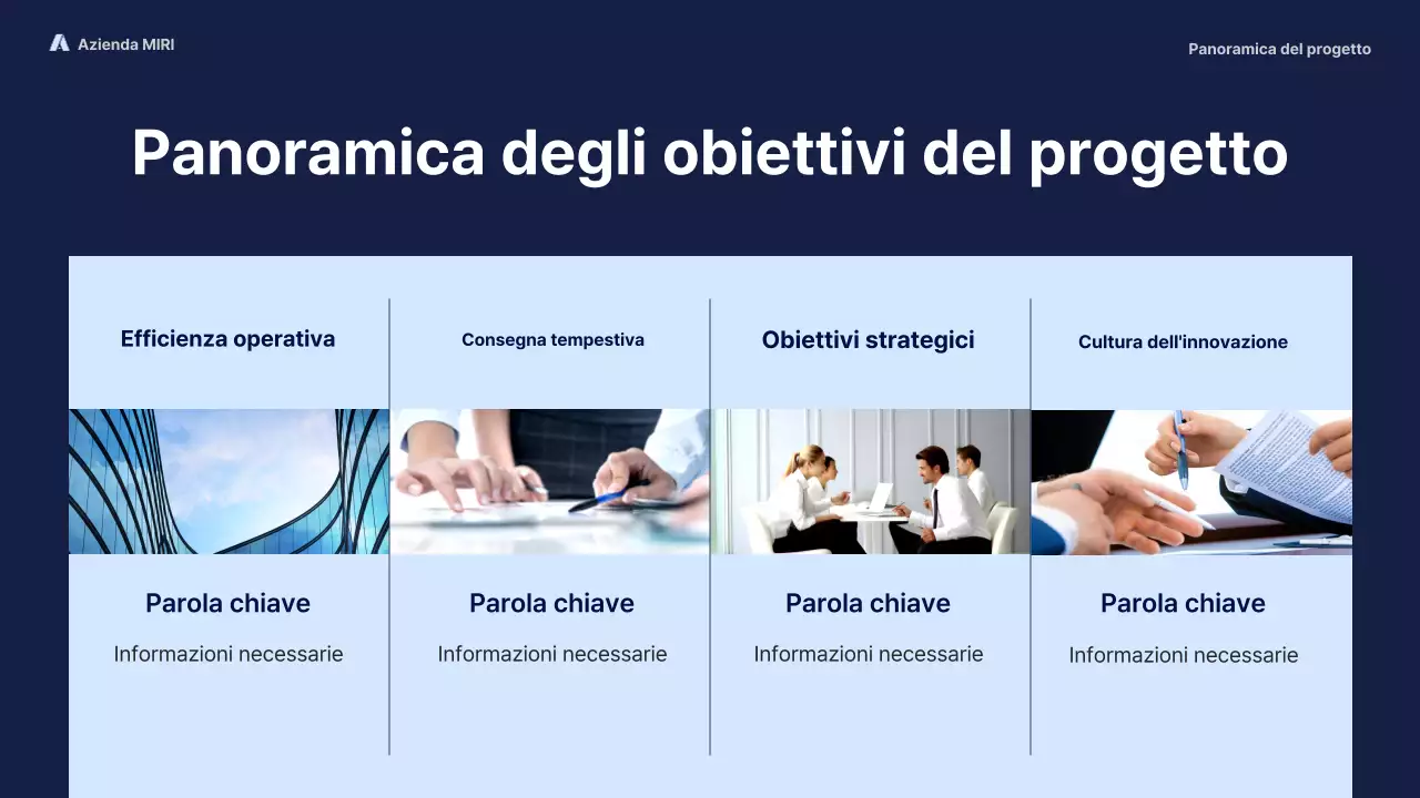 Marina Militare moderno rapporto d'affari pitch