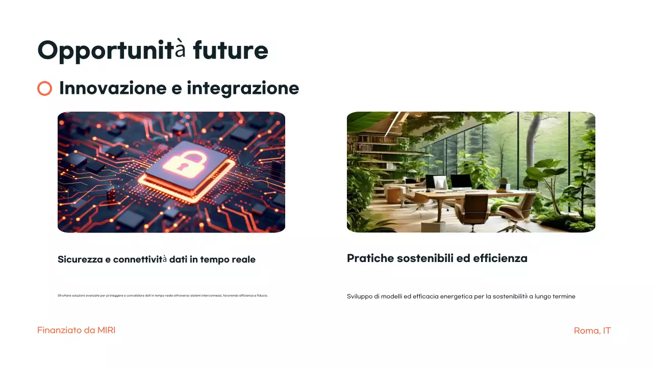 annuncio conferenza orange modern