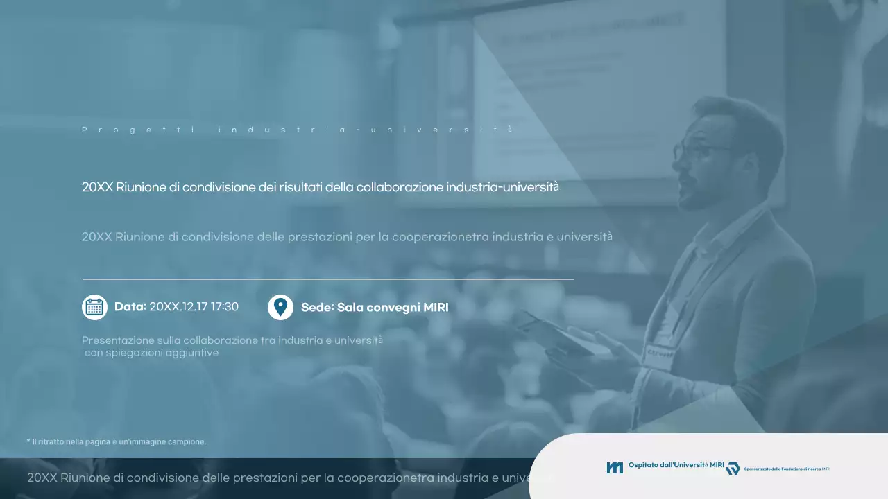 Conferenza di collaborazione moderna blu chiaro