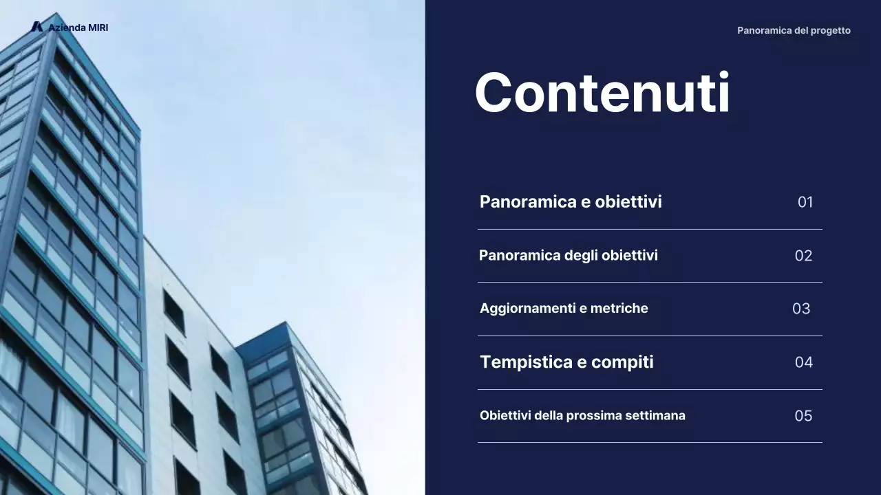 Marina Militare moderno rapporto d'affari pitch