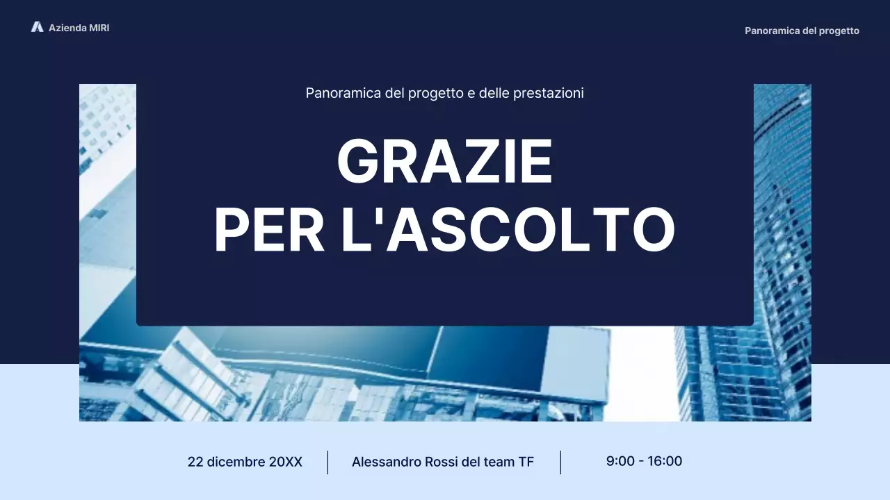 Marina Militare moderno rapporto d'affari pitch