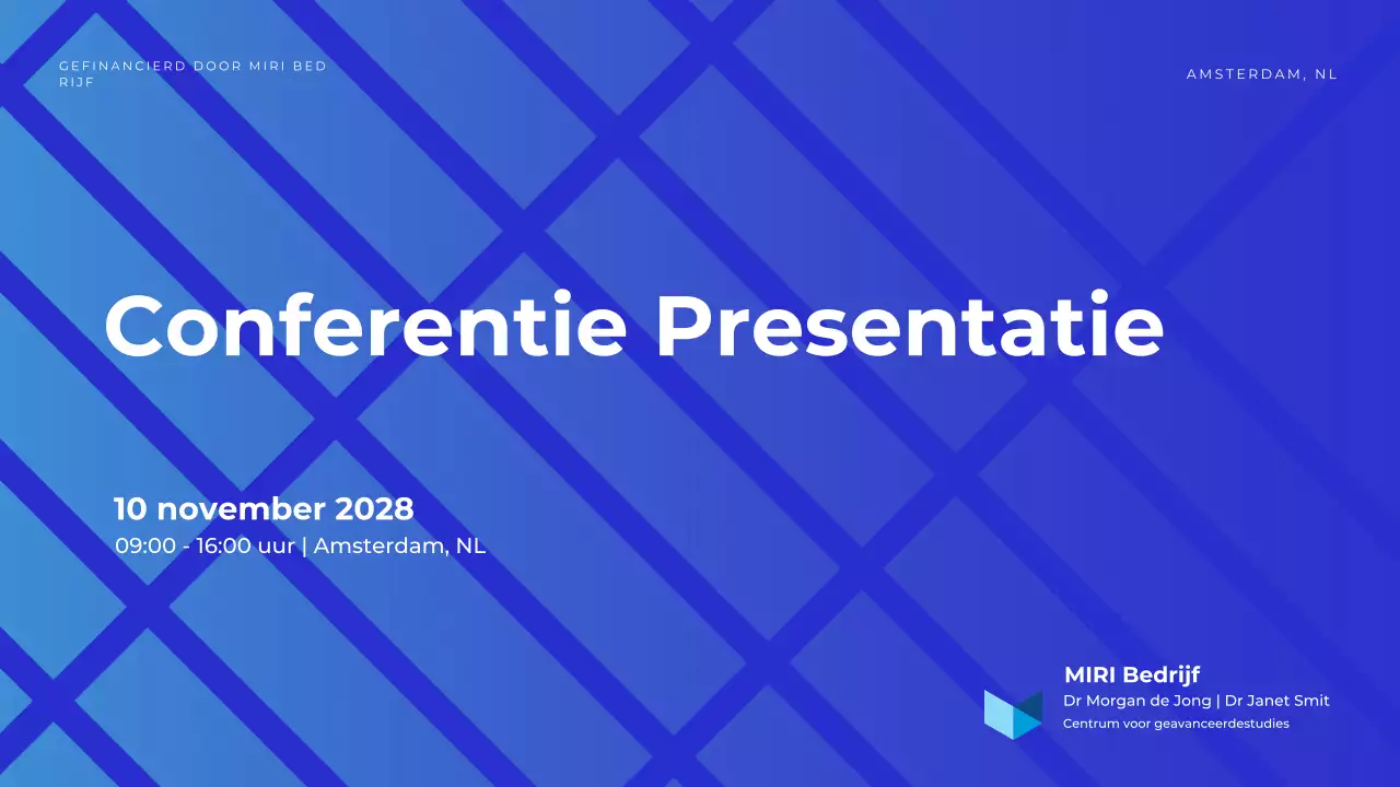 aankondiging conferentie blauwe geometrie