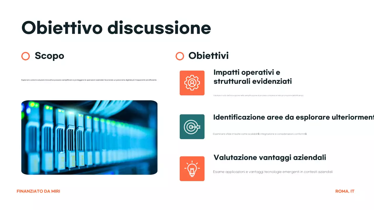 annuncio conferenza orange modern