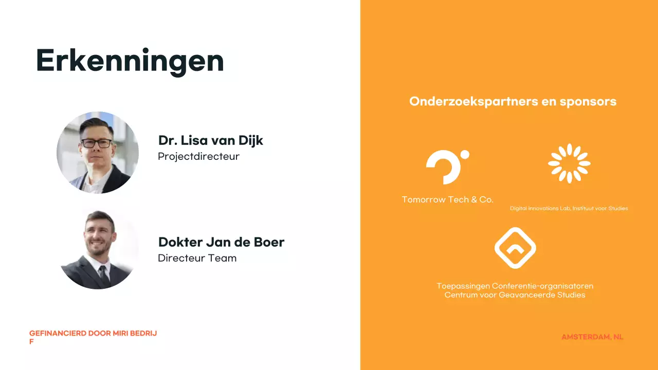 aankondiging oranje moderne conferentie