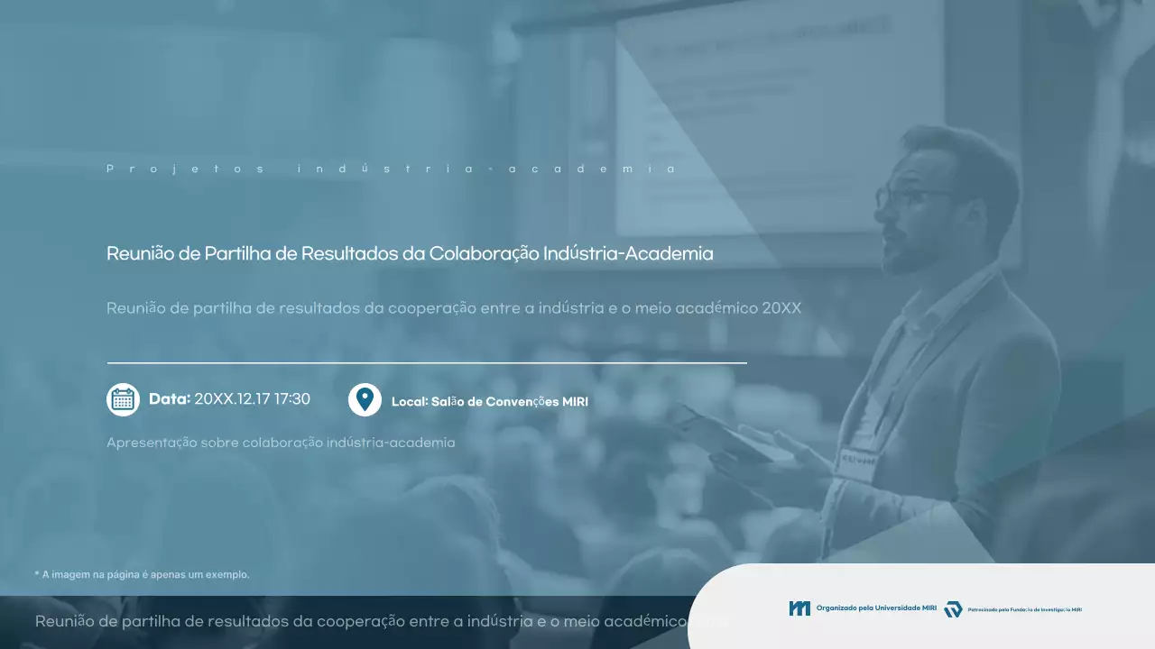 Conferência de colaboração moderna azul clara