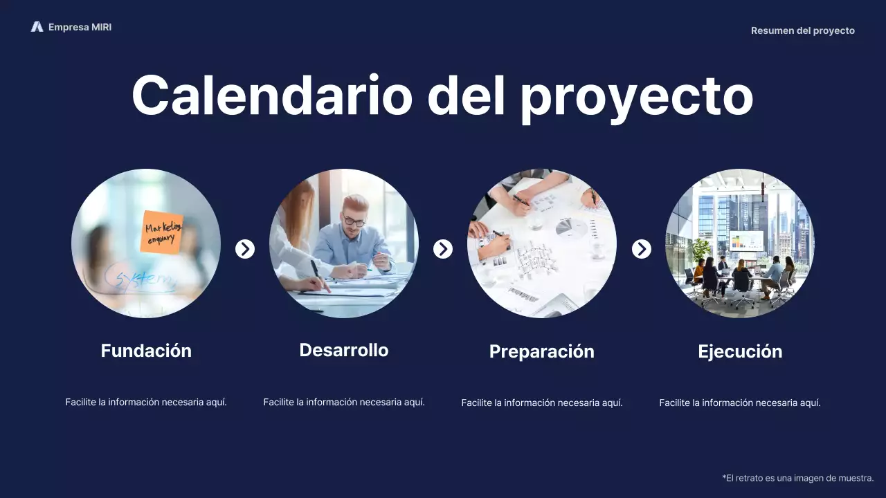 navy modern business report pitch